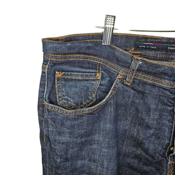 Stefano Ricci Luxury Jeans 903 Straight Leg Mens 42"x29" Made in Italy Gold Butt - Picture 3 of 9